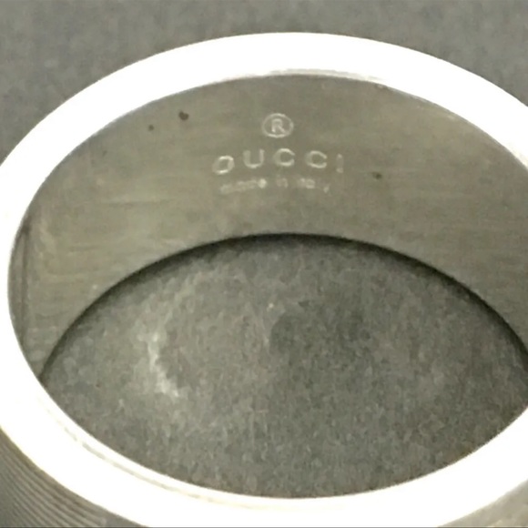 ❌LIKE NEW: GUCCI Sz 7 (US) G Logo Silver 925 Ring - Picture 9 of 13